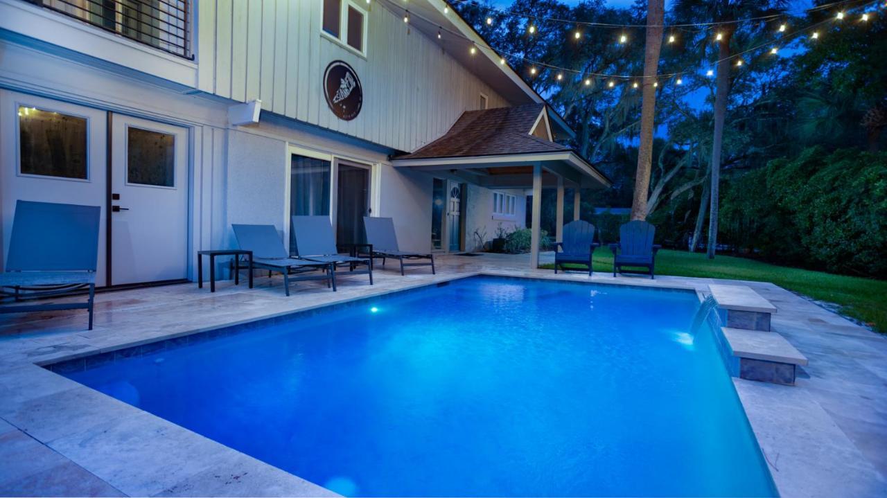 Luxury Beach House - 2Min Walk To Beach - Private Pool - Group & Dog Friendly Гілтон-Гед-Айленд Екстер'єр фото